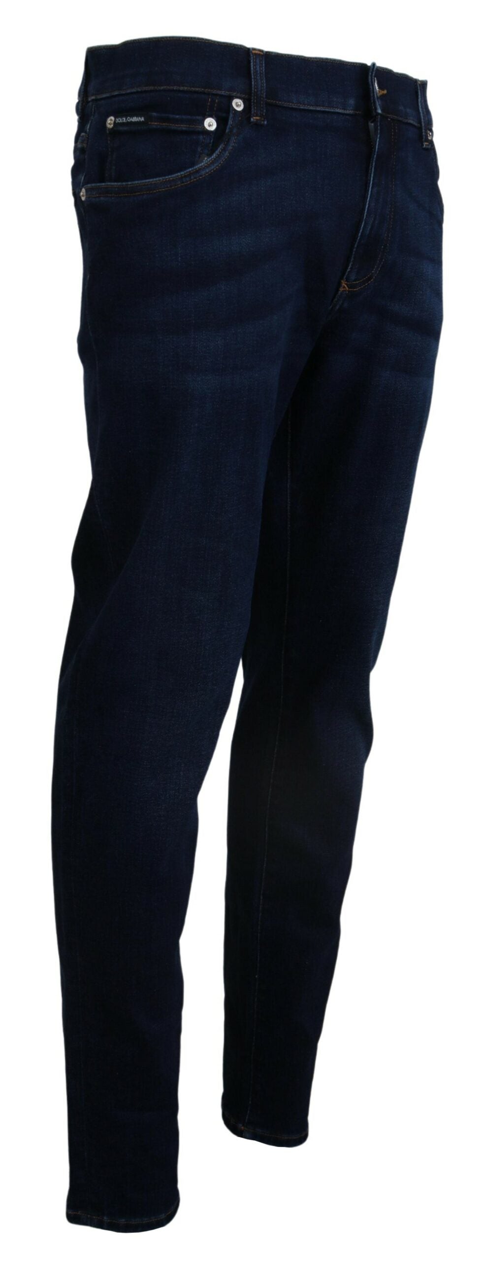Dolce & Gabbana Dark Blue Cotton Denim SKINNY Men's Jeans