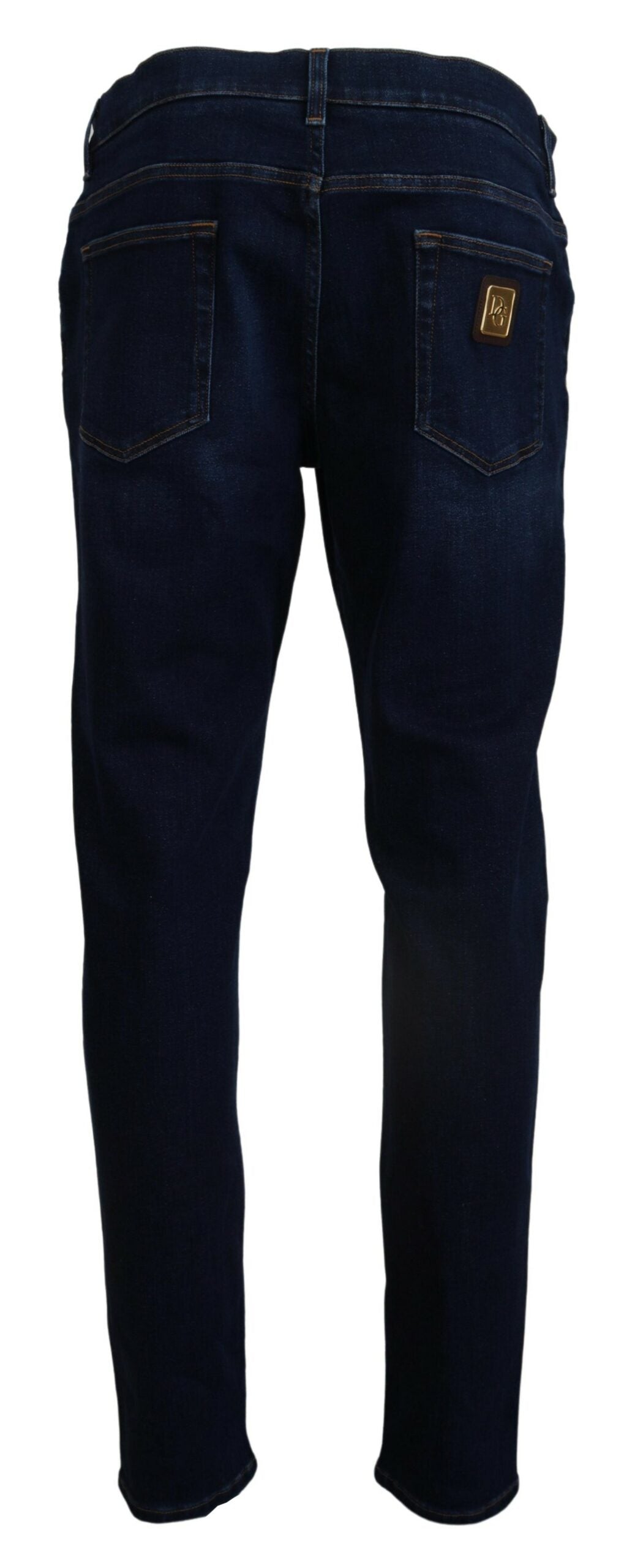 Dolce & Gabbana Dark Blue Cotton Denim SKINNY Men's Jeans