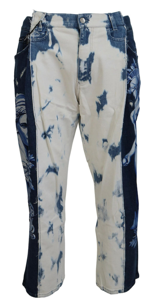Dolce & Gabbana Blue Ceasar Denim Cotton Loose Fit Men's Jeans