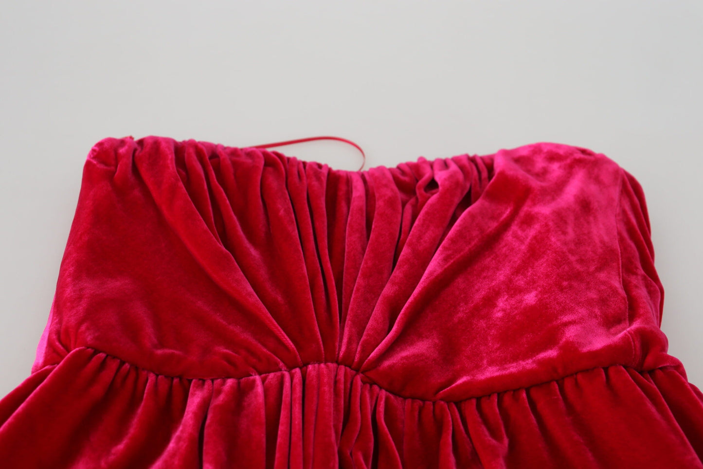 Dolce & Gabbana Pink Viscose Stretch Strapless A-line Women's Dress