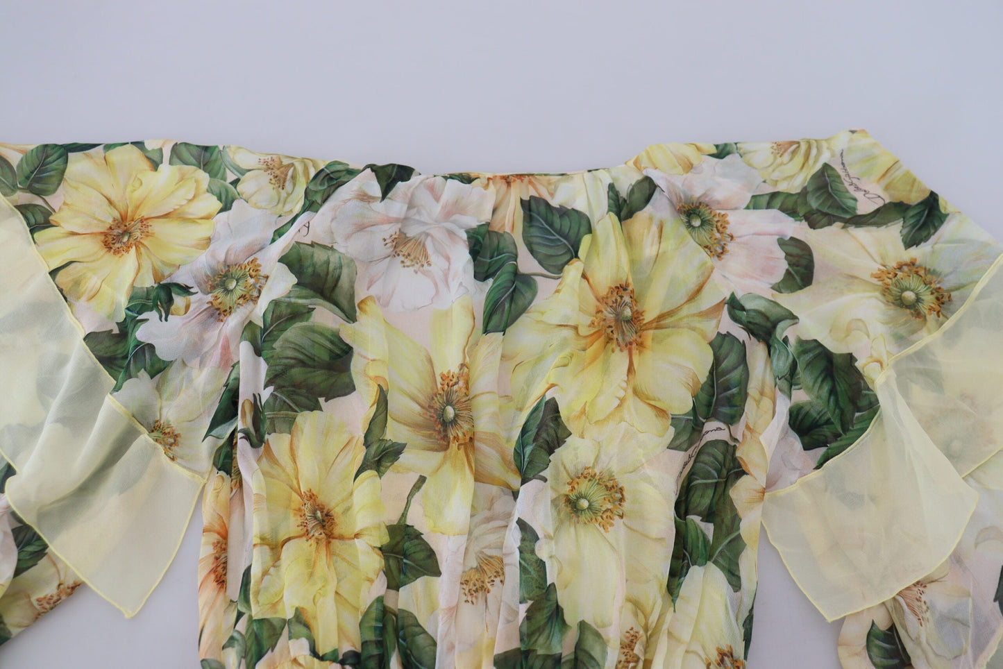 Dolce & Gabbana Multicolor Silk Floral Print Long Maxi Women's Dress