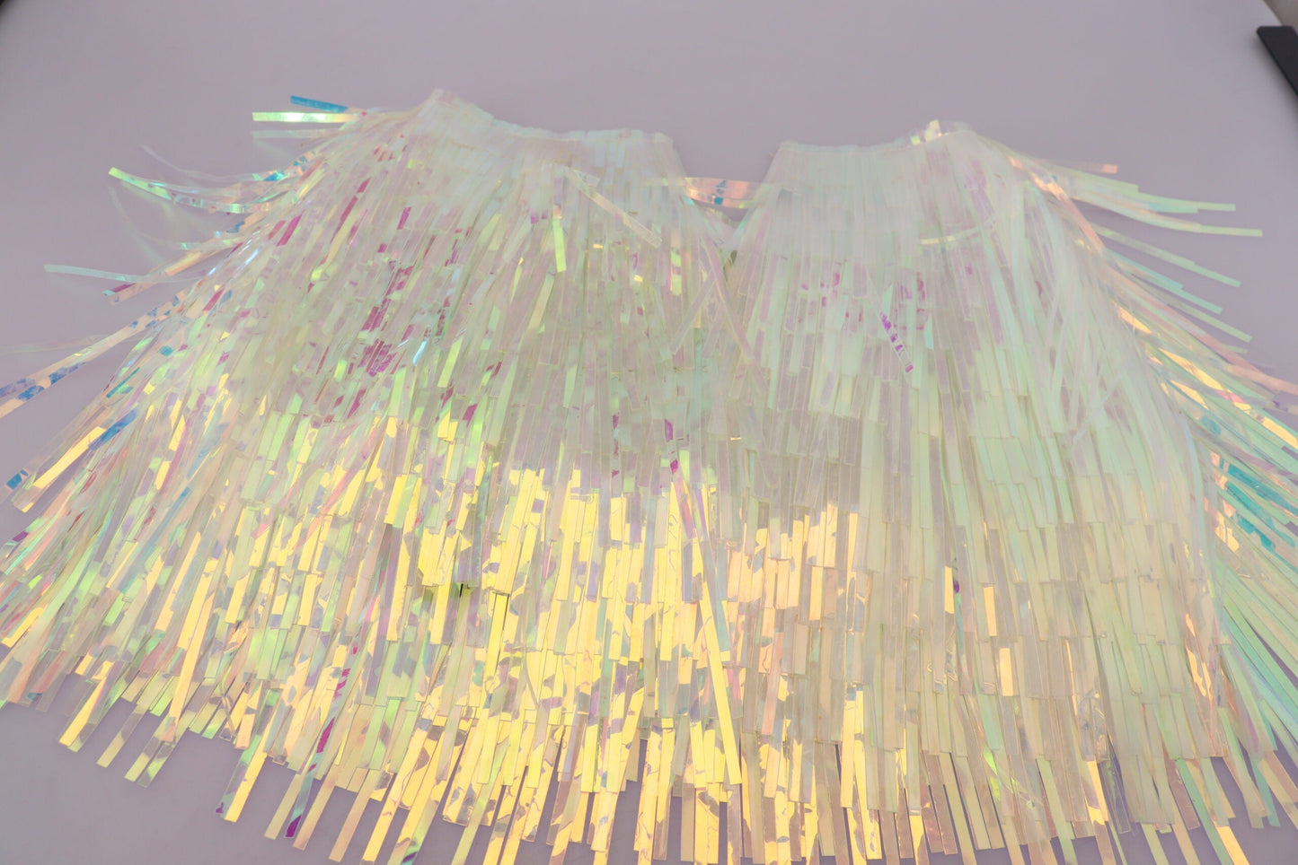 Dolce & Gabbana Multicolor Iridescent Fringed Tulle Women's Skirt
