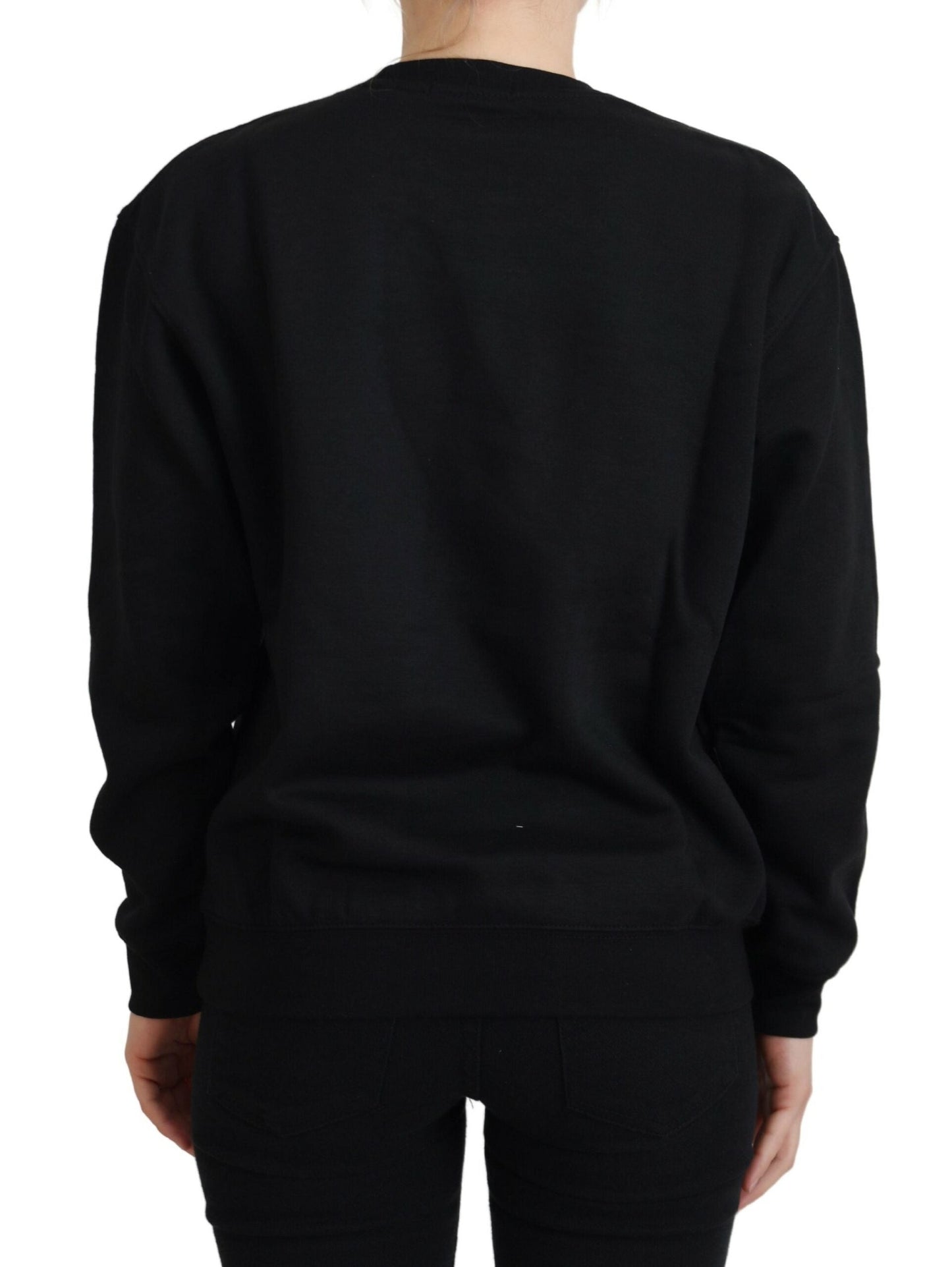 Philippe Model Black Printed Long Sleeves Pullover Women's Sweater