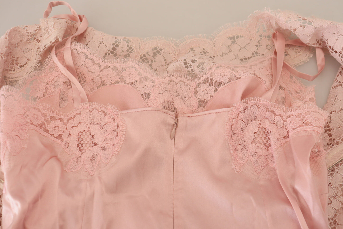 Dolce & Gabbana Pink Floral Lace Sleeveless Tank Blouse Women's Top