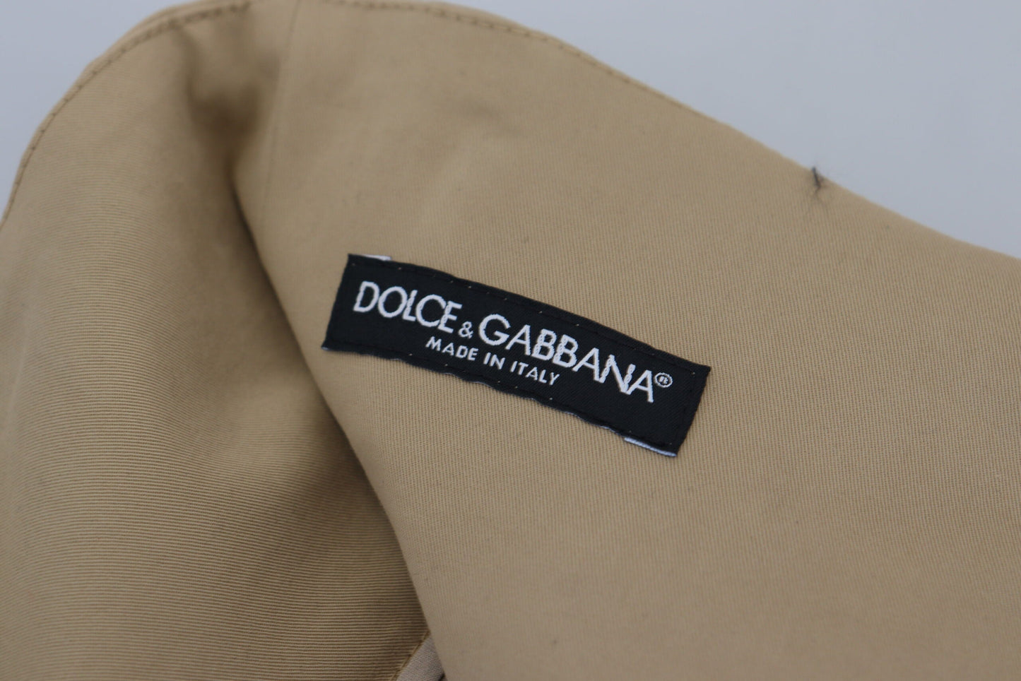 Dolce & Gabbana Brown Cotton High Waist Tapered Women's Pants