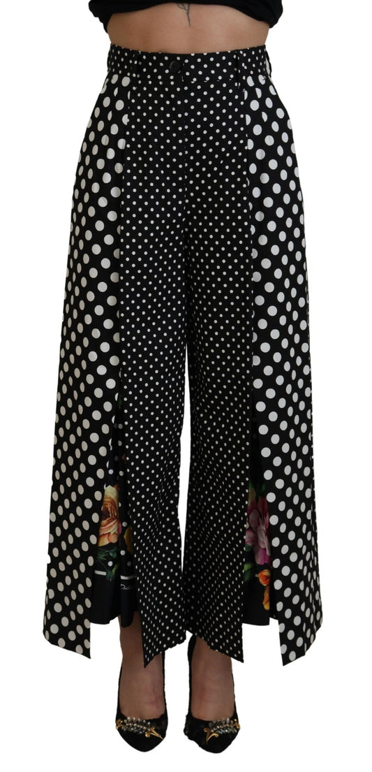 Dolce & Gabbana Multicolor Polka Dots High Waist  Women's Pants