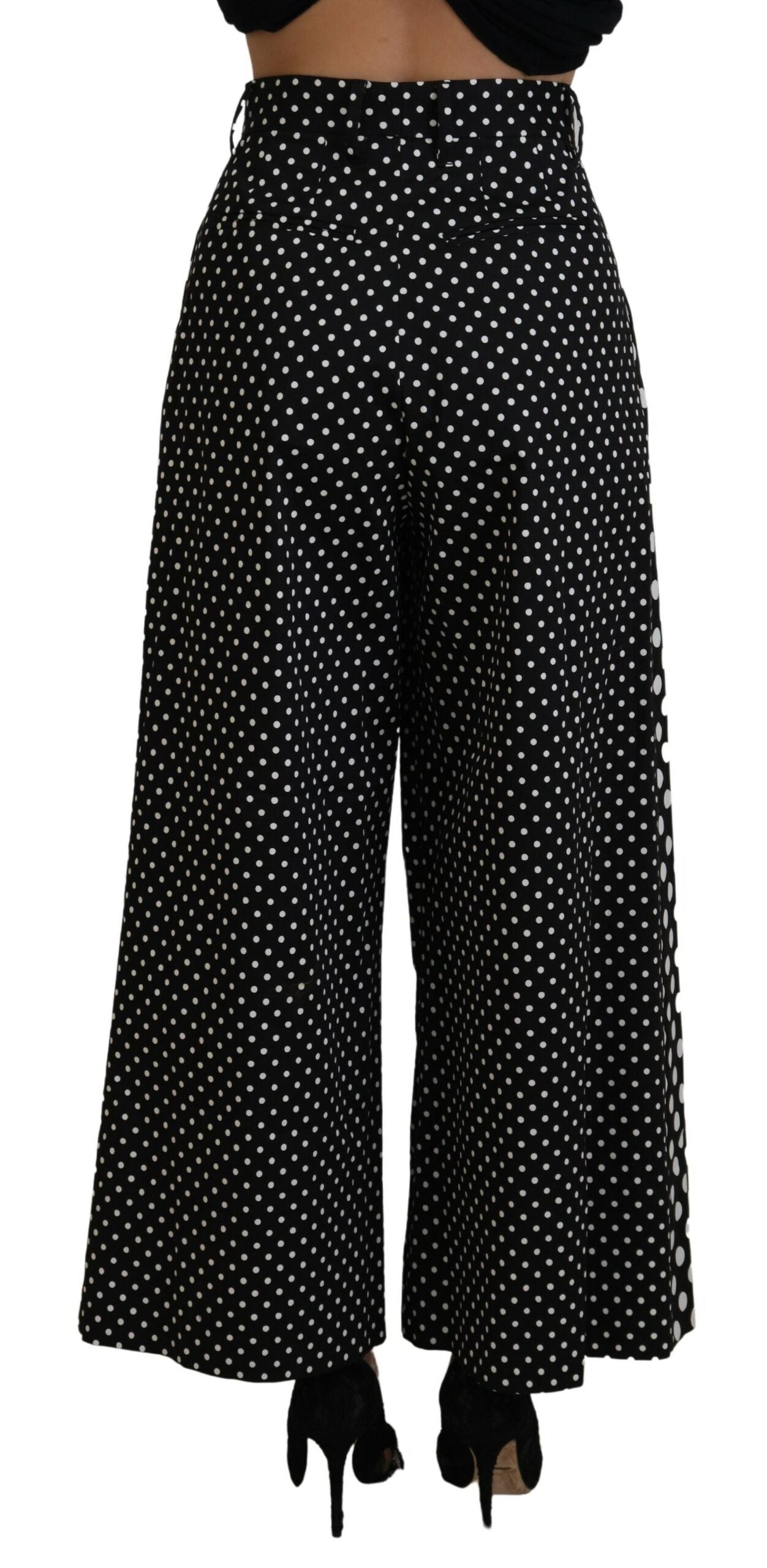 Dolce & Gabbana Multicolor Polka Dots High Waist  Women's Pants