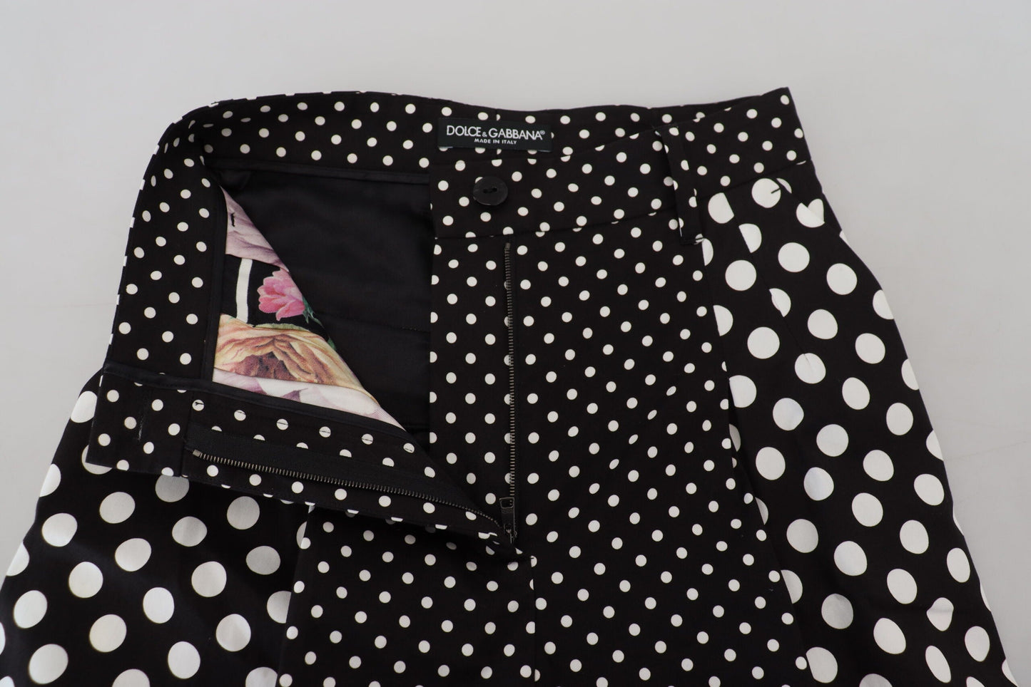 Dolce & Gabbana Multicolor Polka Dots High Waist  Women's Pants