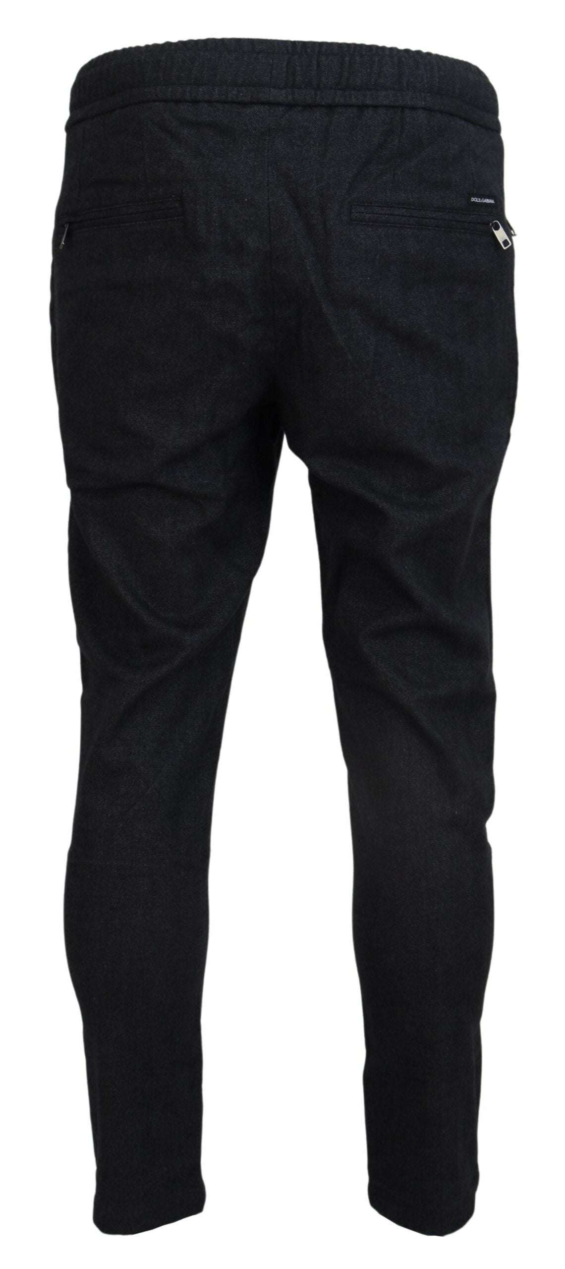 Dolce & Gabbana Gray Cotton Jogger Men Men's Pants