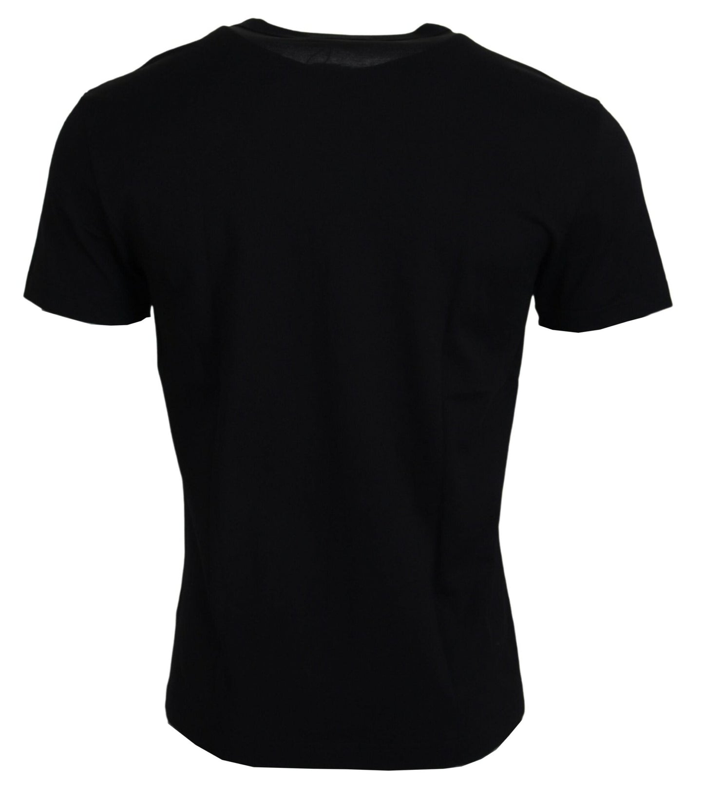 Dolce & Gabbana Black Sneak Peek Cotton Short Sleeve Men's T-shirt