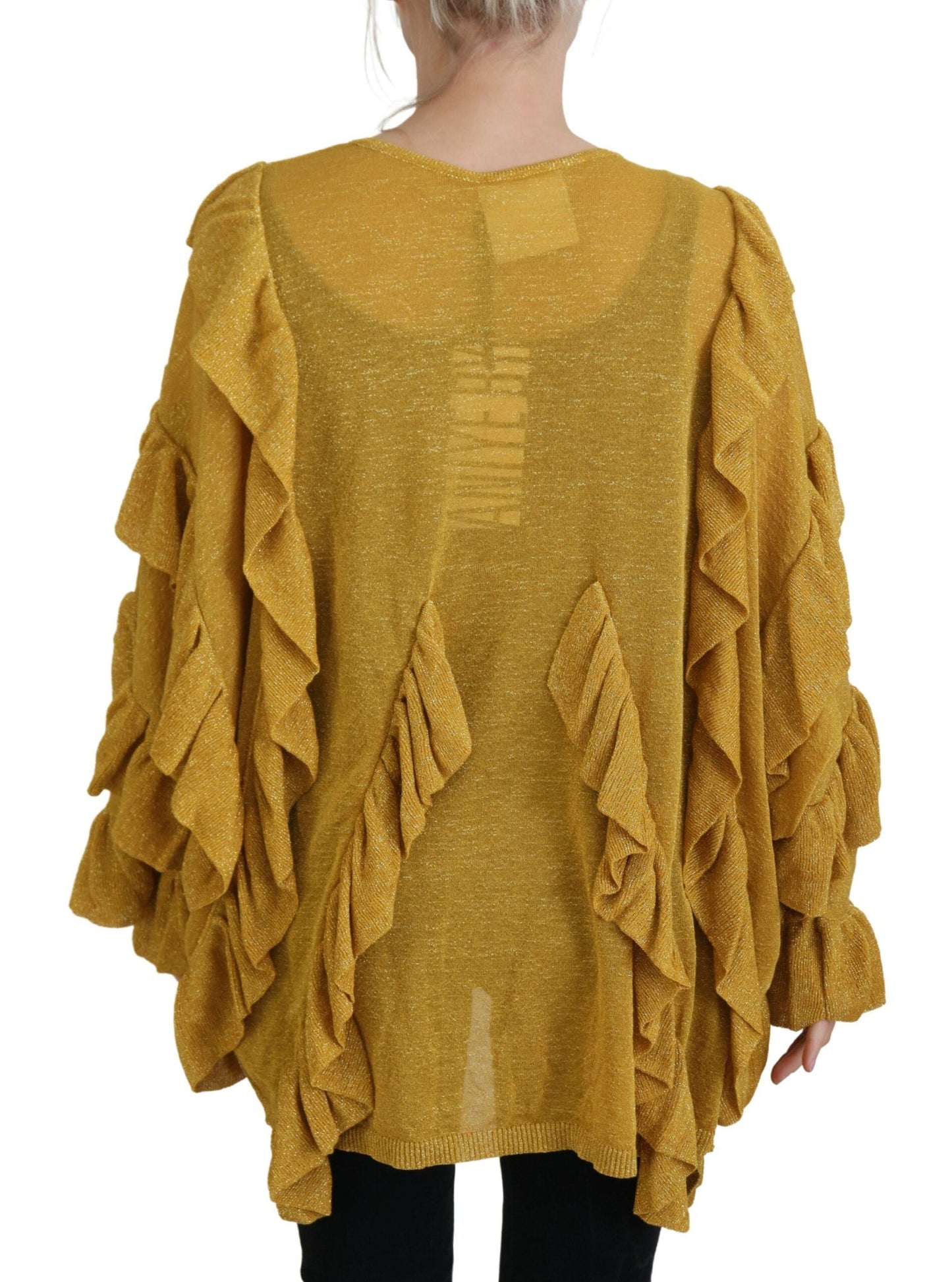 Aniye By Gold Long Sleeves Ruffled Women Cardigan Women's Sweater