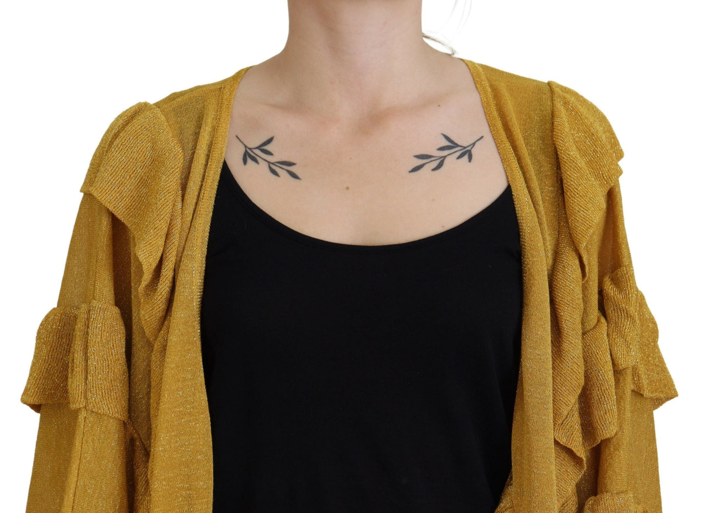 Aniye By Gold Long Sleeves Ruffled Women Cardigan Women's Sweater