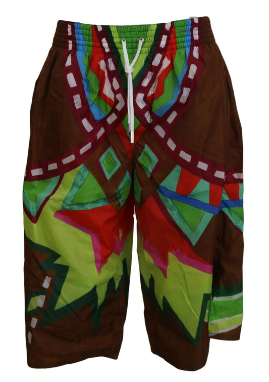 Dsquared�� Multicolor Printed Men Beachwear Shorts Men's Swimwear
