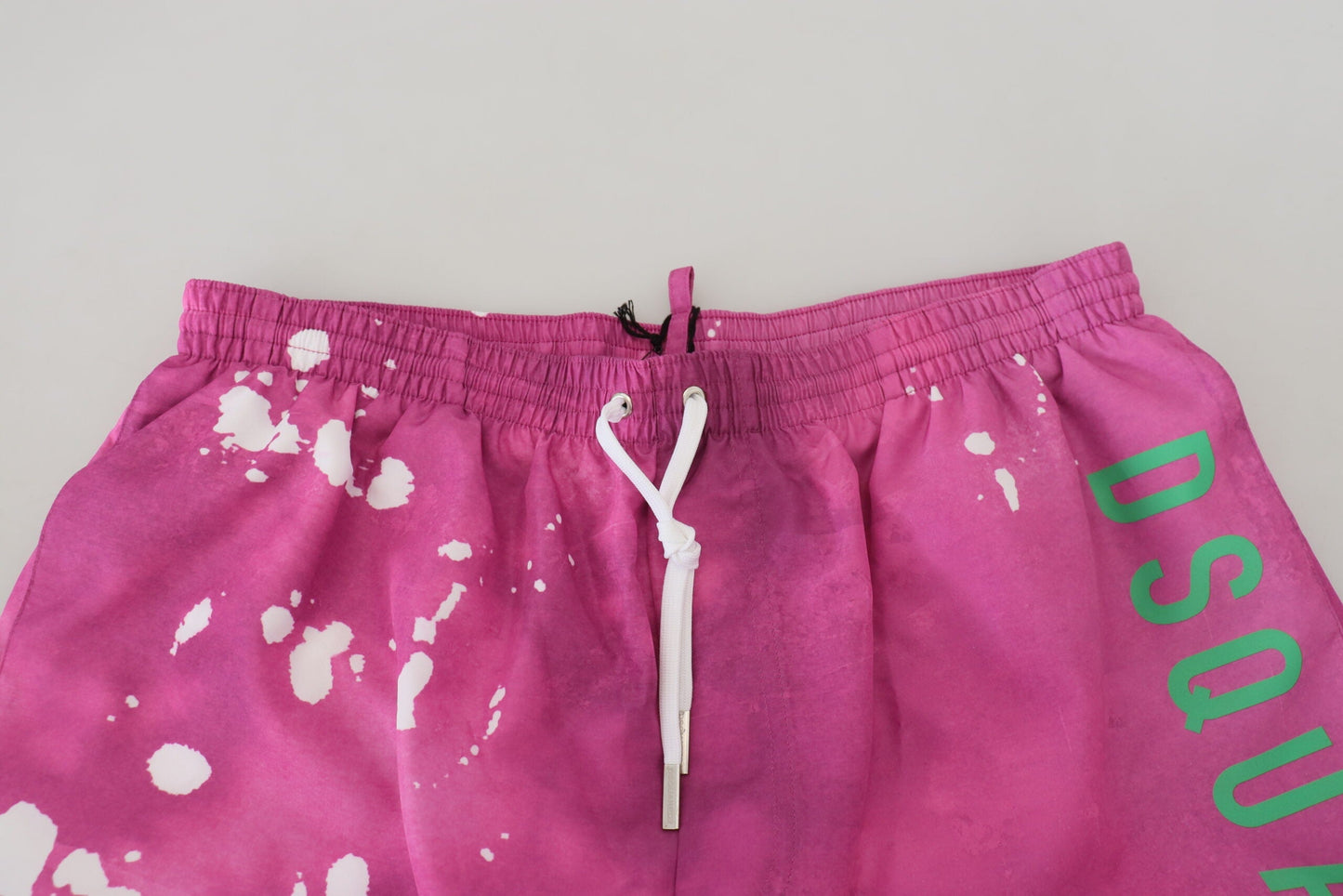 Dsquared�� Pink Tie Dye Logo Men Beachwear Shorts Men's Swimwear