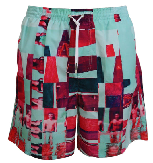 Dsquared�� Multicolor Printed Beachwear Shorts Men's Swimwear
