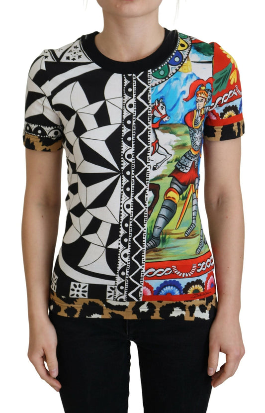 Dolce & Gabbana Multicolor Printed Women Exclusive Shirt Women's Top