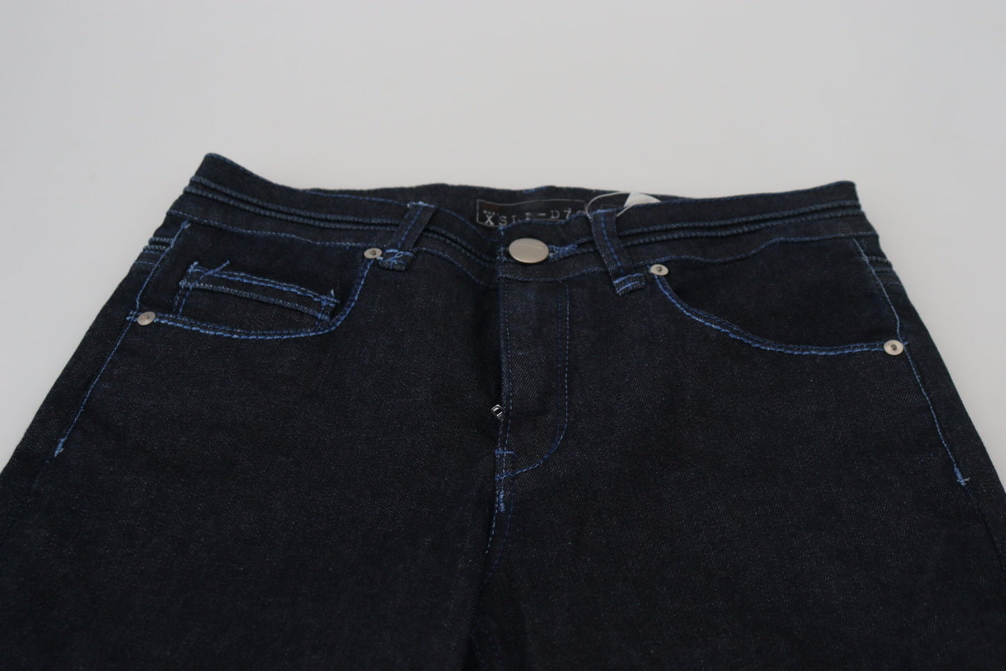 Acht Dark Blue Low Waist Slim Fit Women Denim Women's Jeans