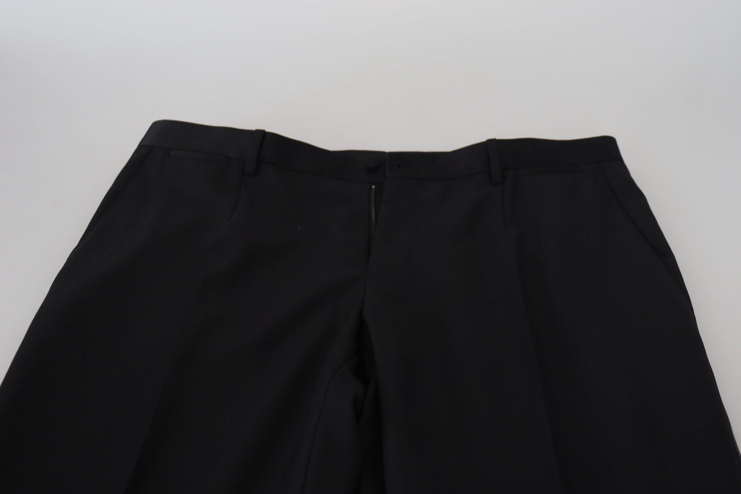 Dolce & Gabbana Black Wool Chino Dress Formal Men's Pants