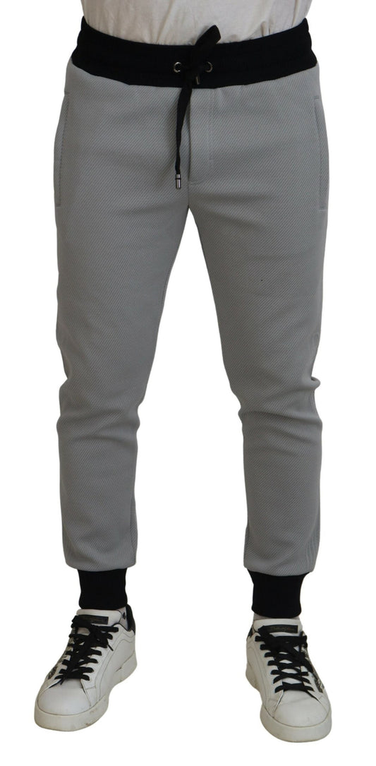 Dolce & Gabbana Gray Polyester SweatMen's Jogger Men's Pants