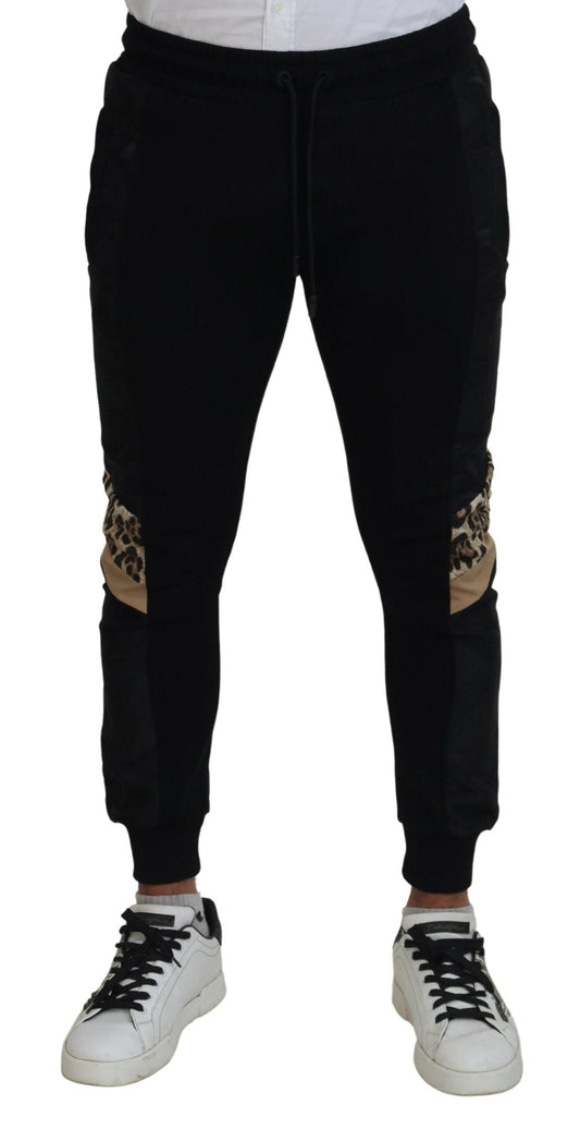 Dolce & Gabbana Black Polyester Skinny Jogger Men Men's Pants
