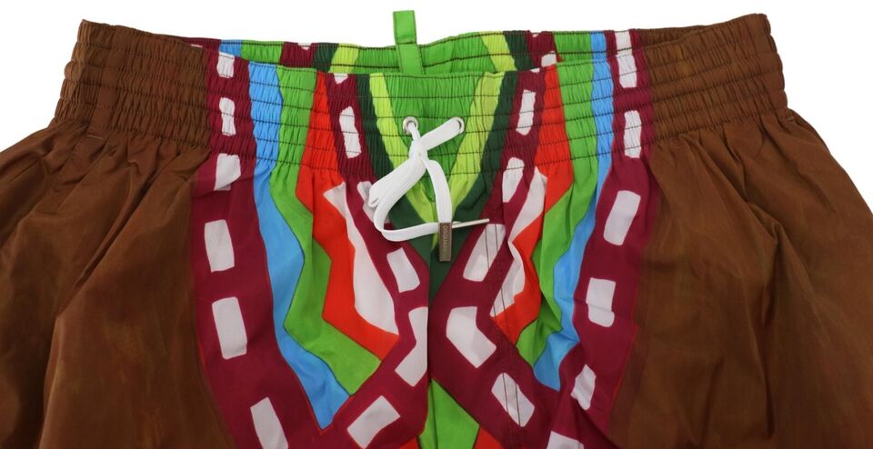 Dsquared�� Multicolor Printed Men Beachwear Swimwear Men's Short