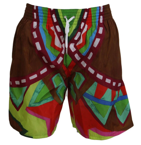 Dsquared�� Multicolor Printed Men Beachwear Swimwear Men's Short