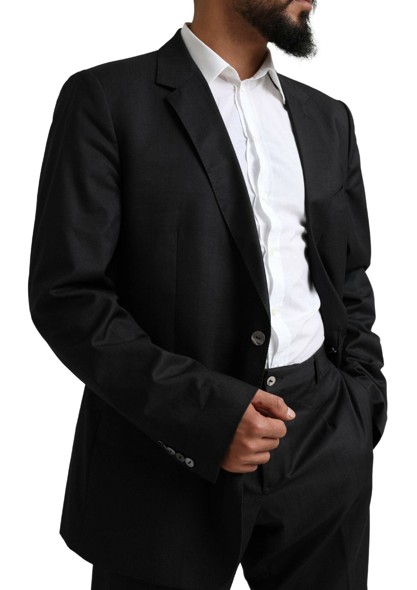 Dolce & Gabbana Black MARTINI Single Breasted 2 Piece Men's Suit