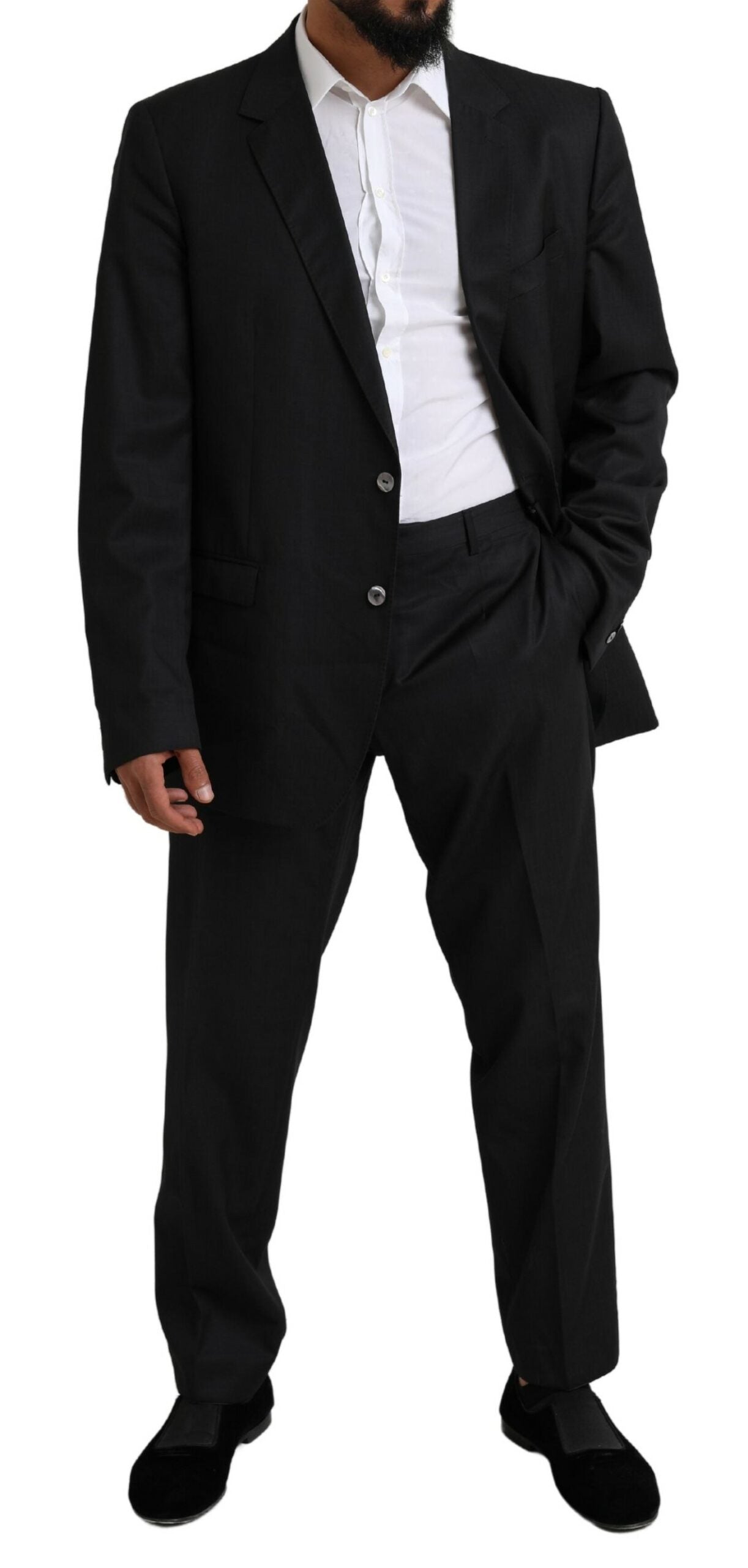 Dolce & Gabbana Black MARTINI Single Breasted 2 Piece Men's Suit