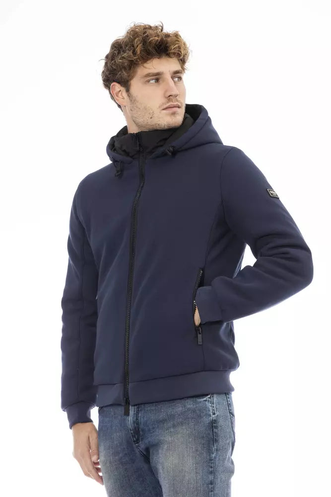 Baldinini Trend Blue Polyester Men's Jacket