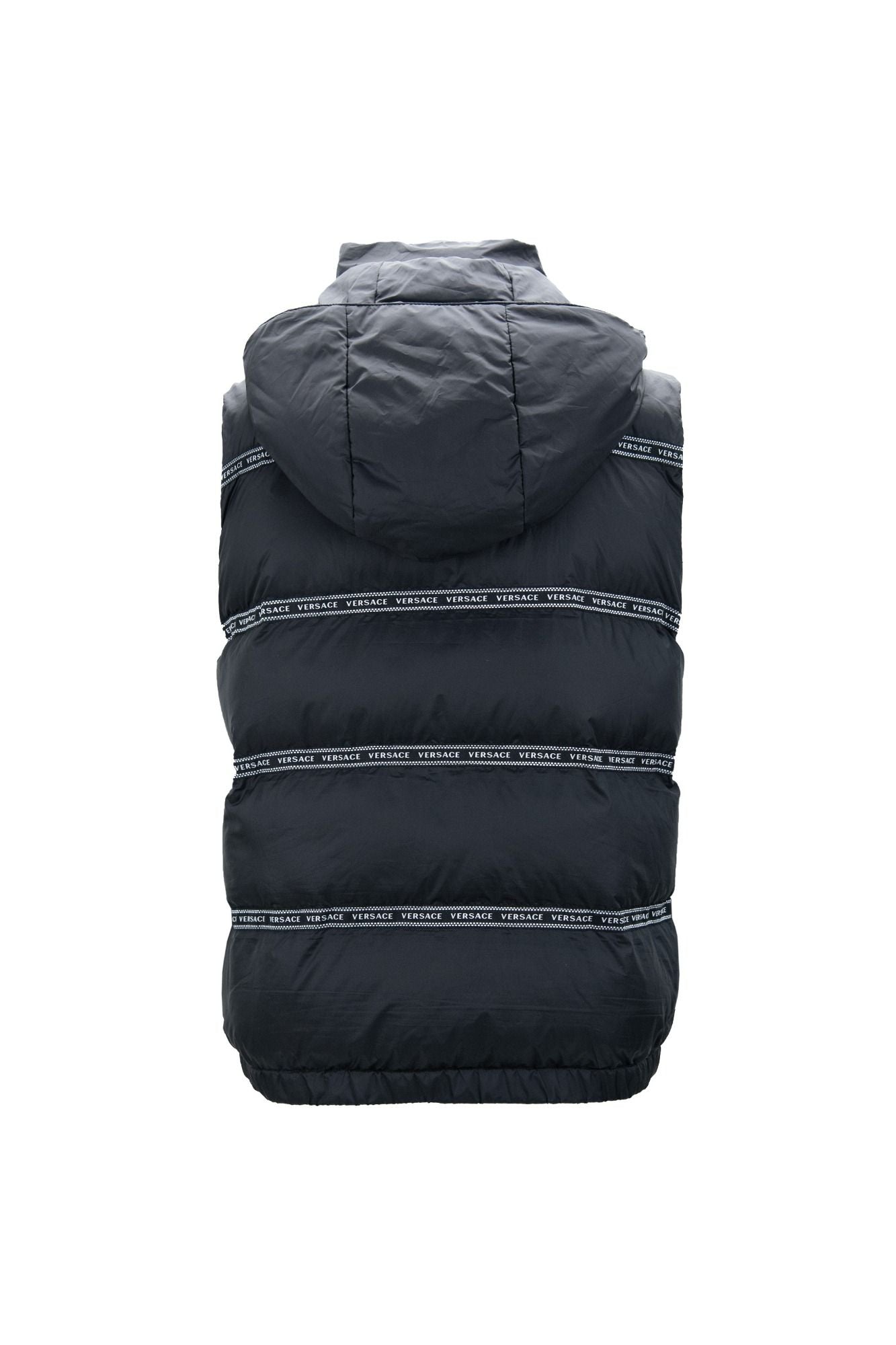 Versace Black Polyester Men's Vest