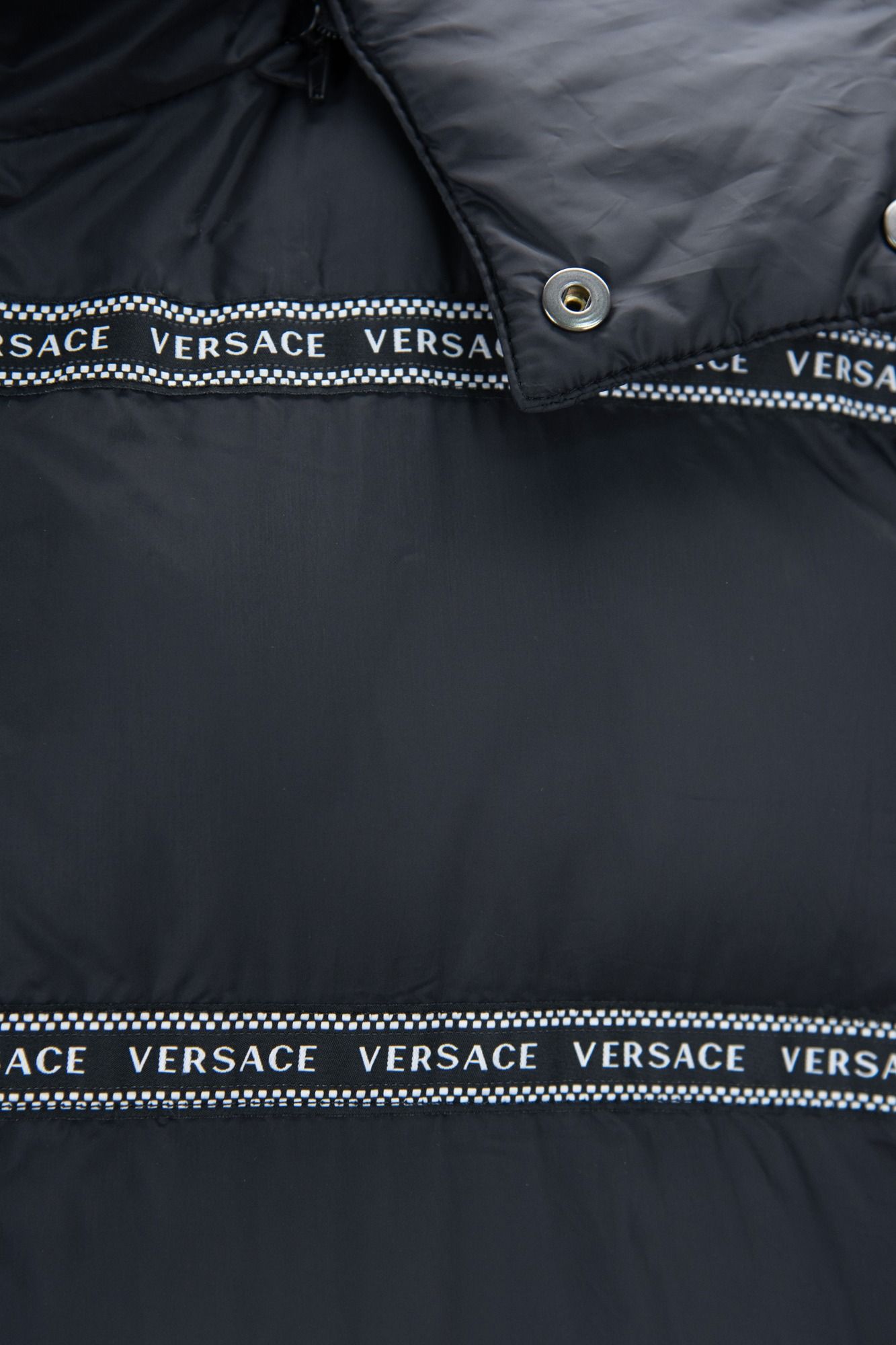 Versace Black Polyester Men's Vest