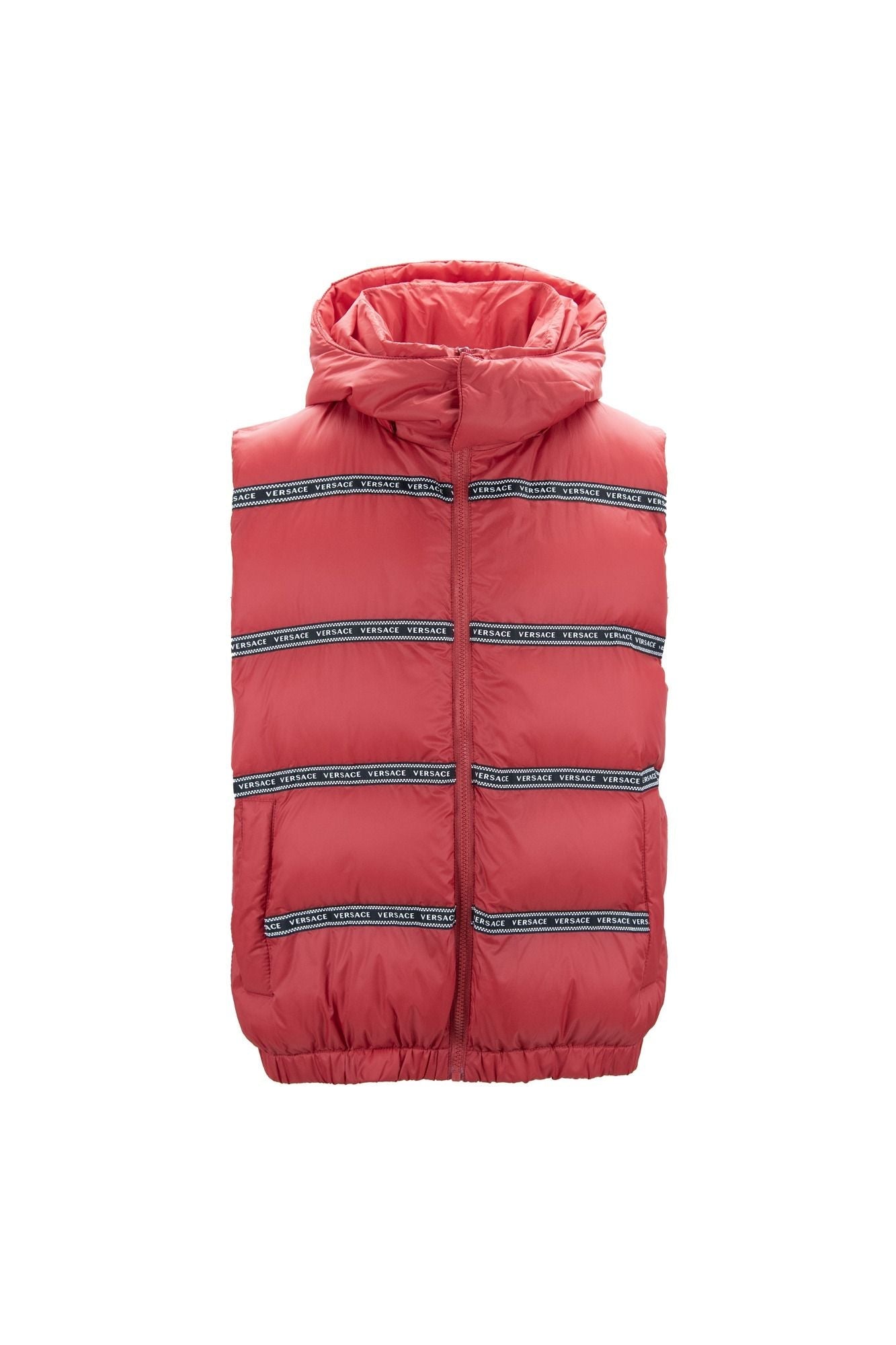 Versace Red Polyester Men's Vest
