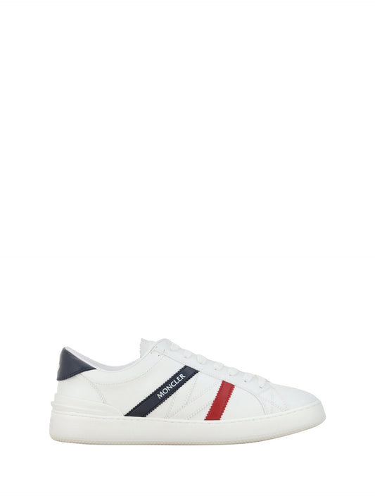 Moncler White Monaco M Low Top Men's Sneakers (Pre-Owned)