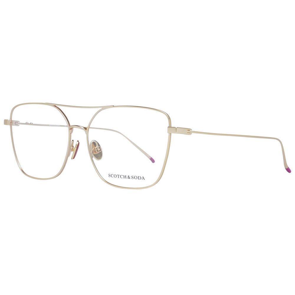 Scotch & Soda Gold Metal Glasses Women's (Frames)
