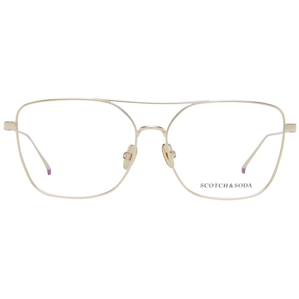 Scotch & Soda Gold Metal Glasses Women's (Frames)