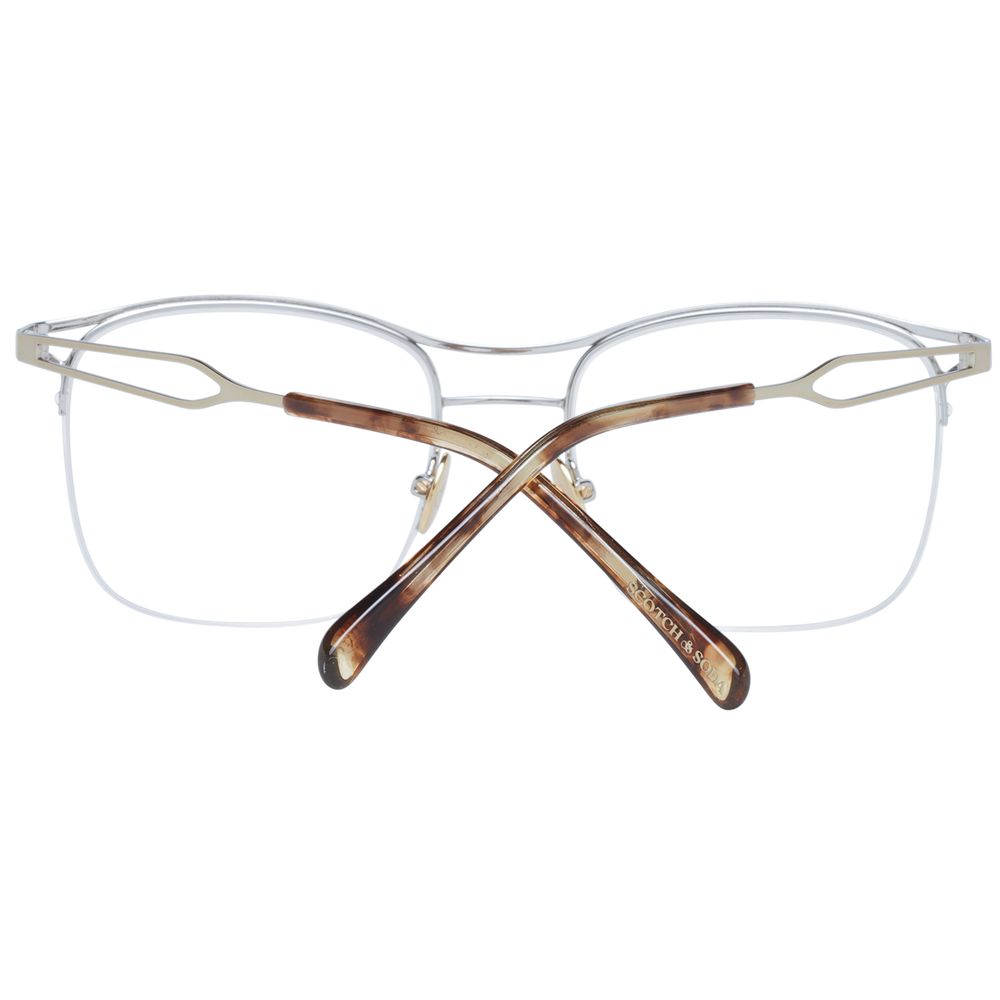 Scotch & Soda Silver Stainless Steel Glasses Men's (Frames)