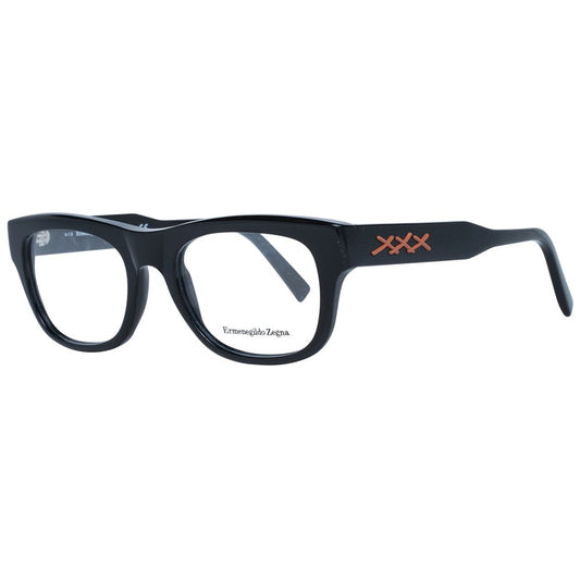 Ermenegildo Zegna Black Plastic Glasses Men's (Frames)