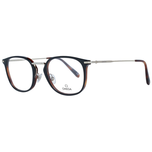 Omega Black Metal & Plastic Glasses Men's (Frames)