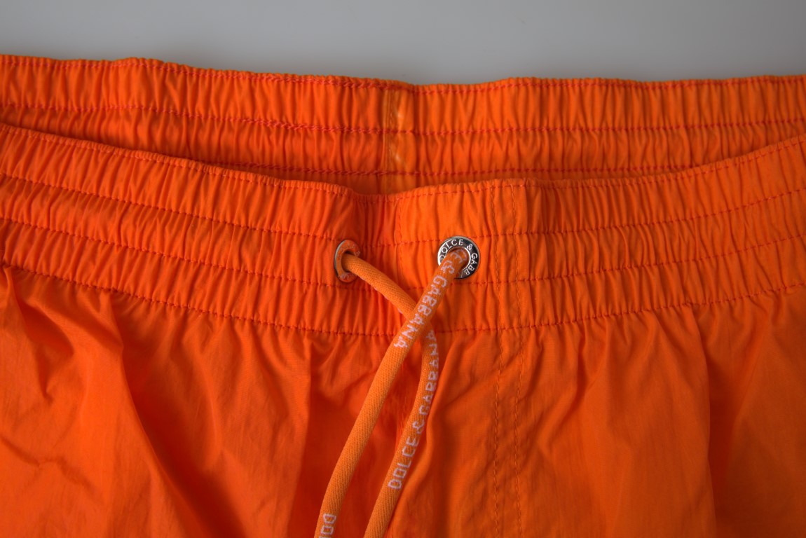 Dolce & Gabbana Orange Blue Gradient Beachwear Swimwear Men's Shorts