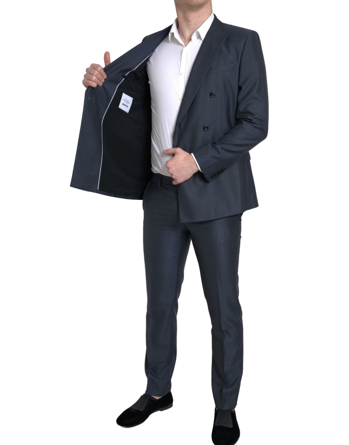 Dolce & Gabbana Blue 2 Piece Double Breasted MARTINI Men's Suit