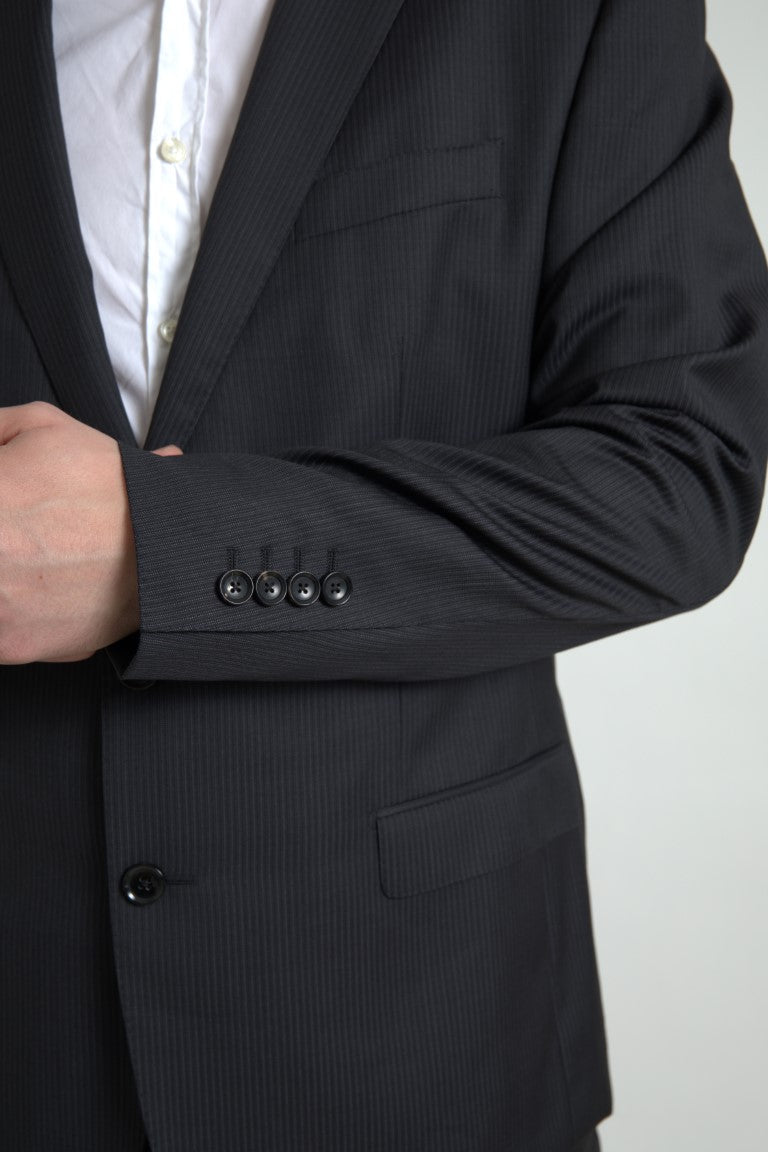 Dolce & Gabbana Black 2 Piece Single Breasted MARTINI Men's Suit