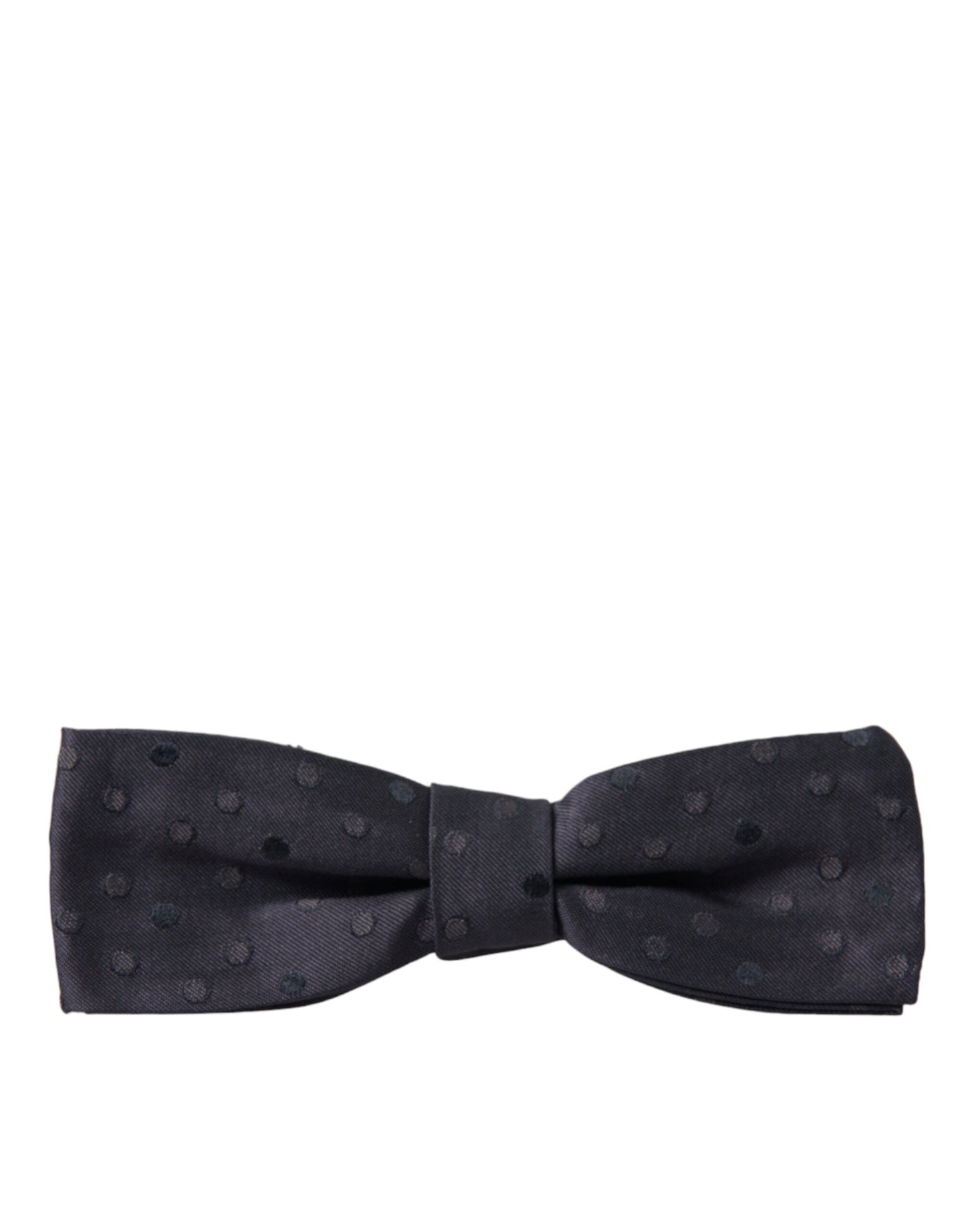 Dolce & Gabbana Blue Polka Dot Silk Adjustable Neck Men Papillon Bow Men's Tie