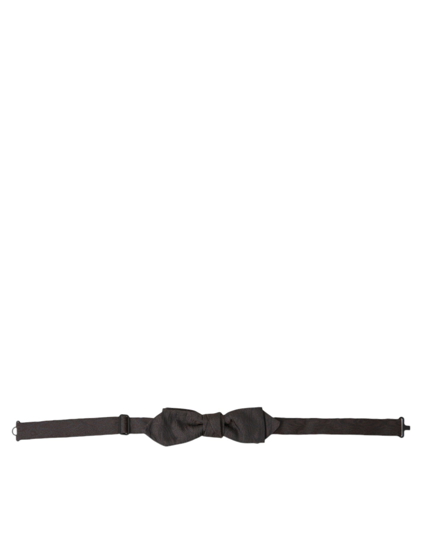 Dolce & Gabbana Brown Polyester Silk Adjustable Neck Men Papillon Bow Men's Tie