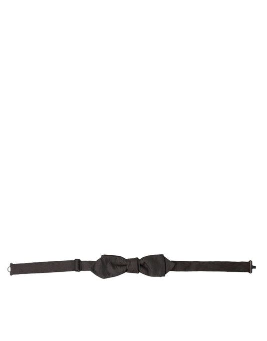 Dolce & Gabbana Brown Polyester Silk Adjustable Neck Men Papillon Bow Men's Tie