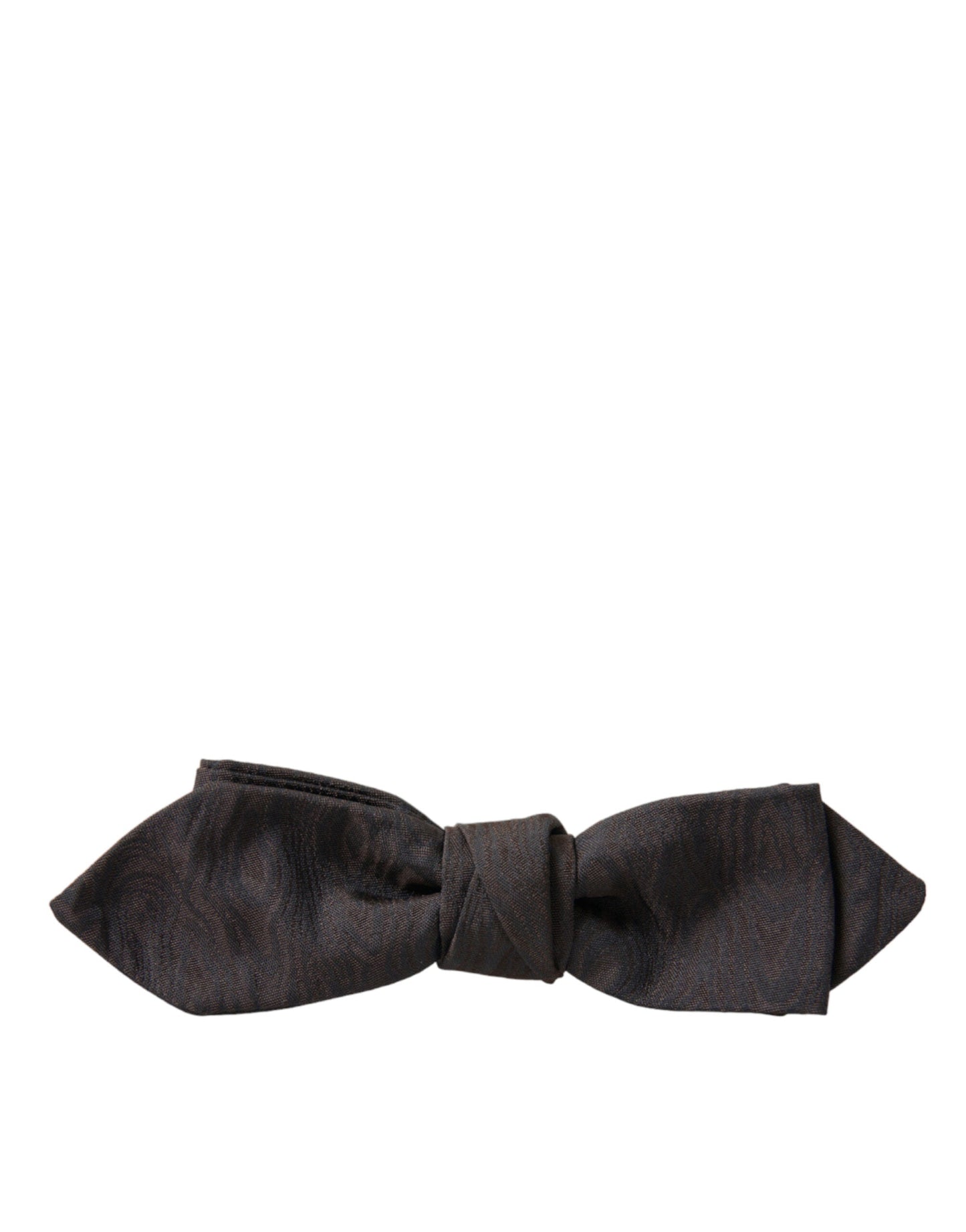 Dolce & Gabbana Brown Polyester Silk Adjustable Neck Men Papillon Bow Men's Tie