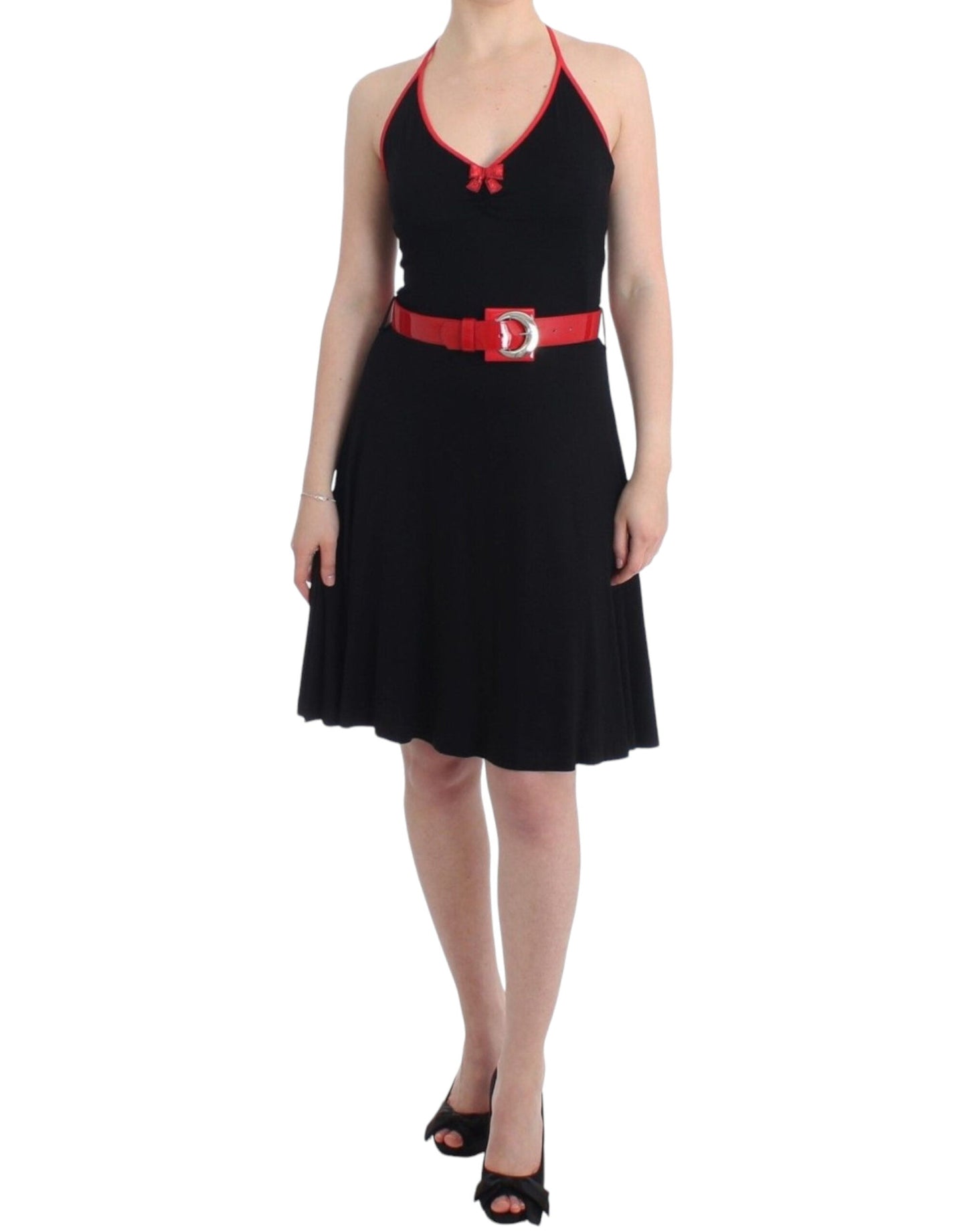 Roccobarocco Black belted palladio Women's dress