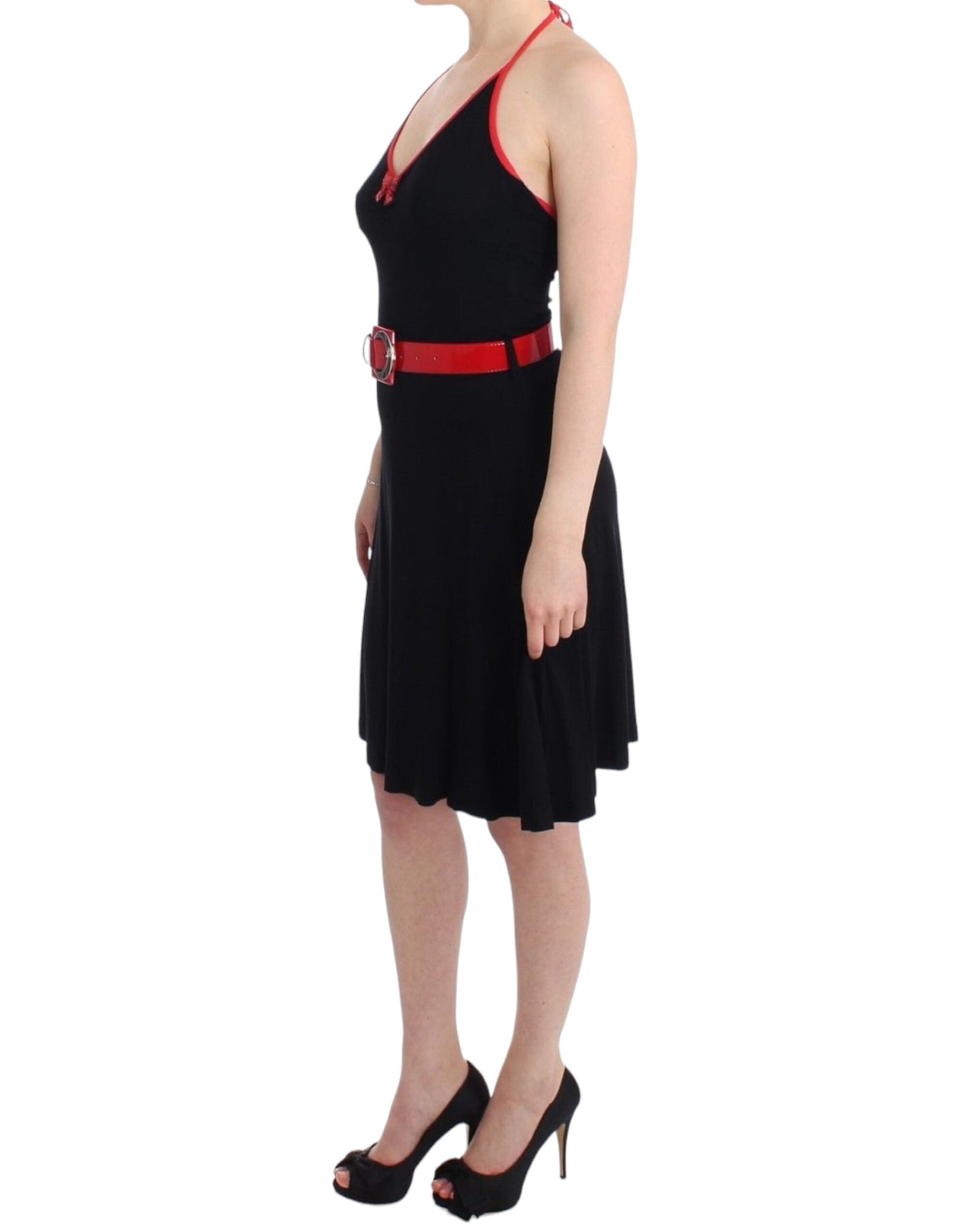 Roccobarocco Black belted palladio Women's dress