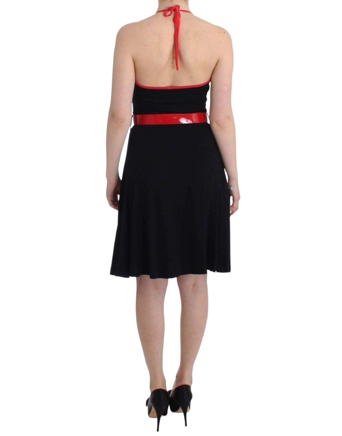 Roccobarocco Black belted palladio Women's dress