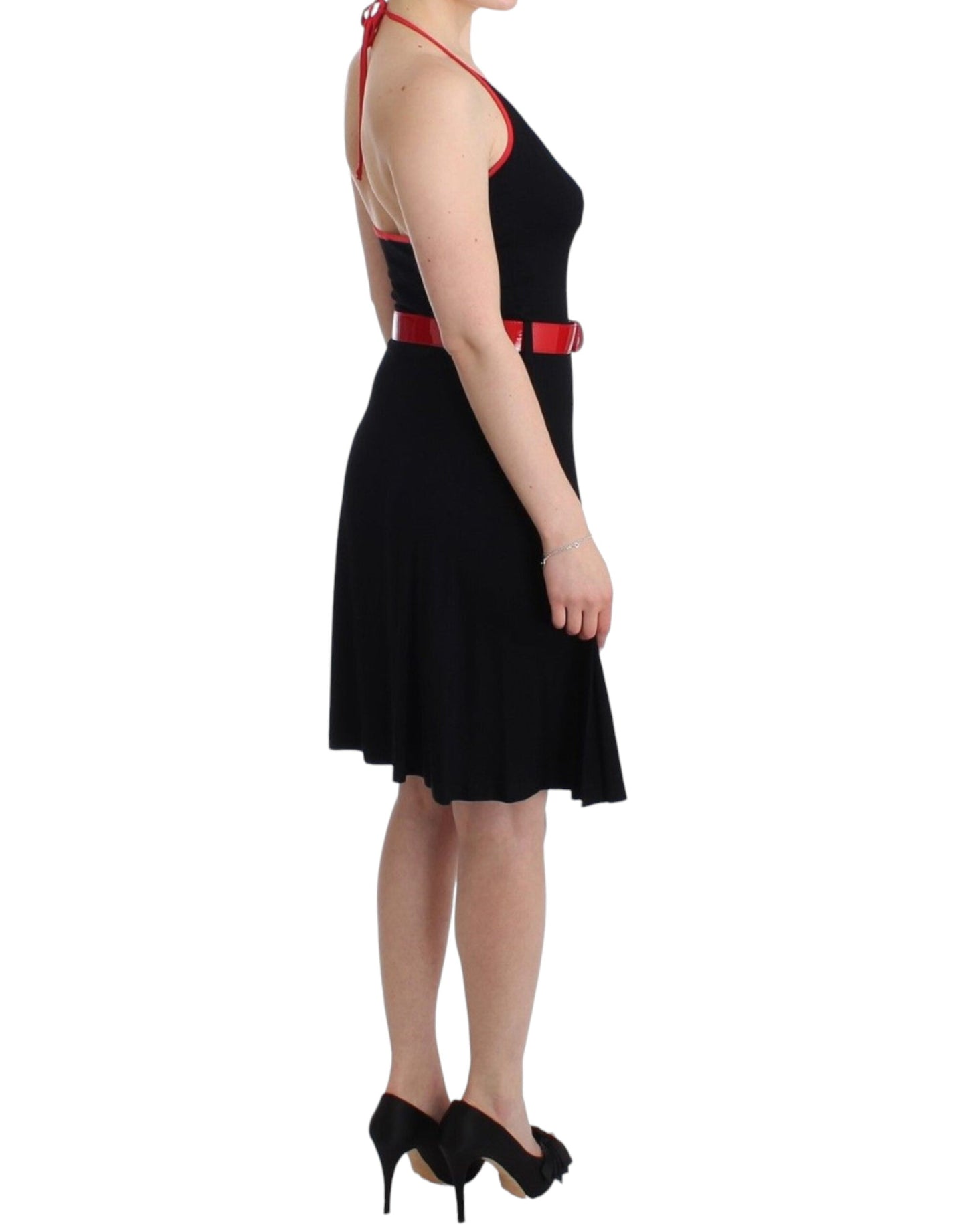 Roccobarocco Black belted palladio Women's dress