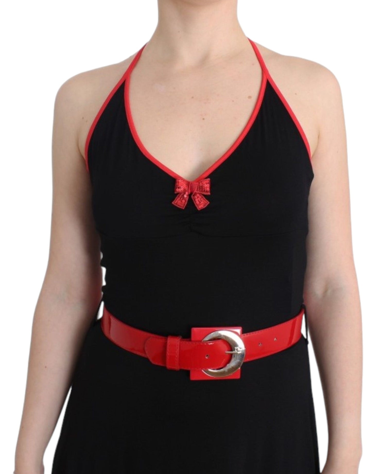 Roccobarocco Black belted palladio Women's dress